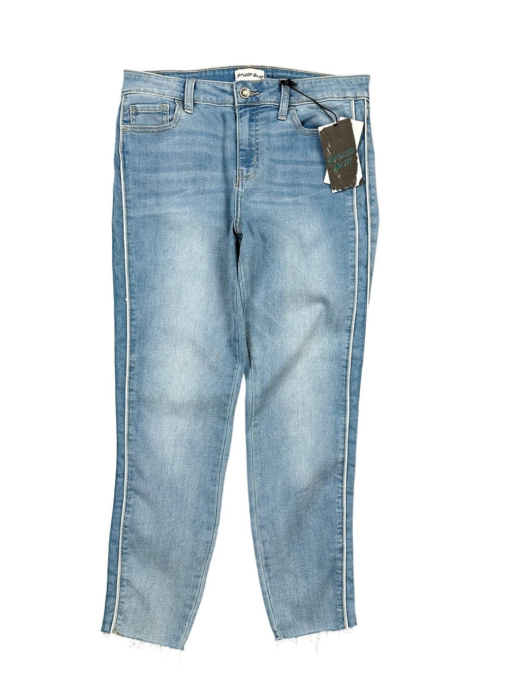 Studio Blue Josie Cropped Mid Rise Jeans Road Runner Light Blue NWT — Size 30
